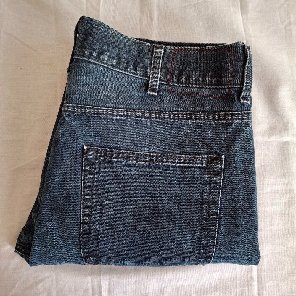 Mens Denim Blue Jeans Adam Levine The Dean 38 Waist 32 Length Lightly Distressed